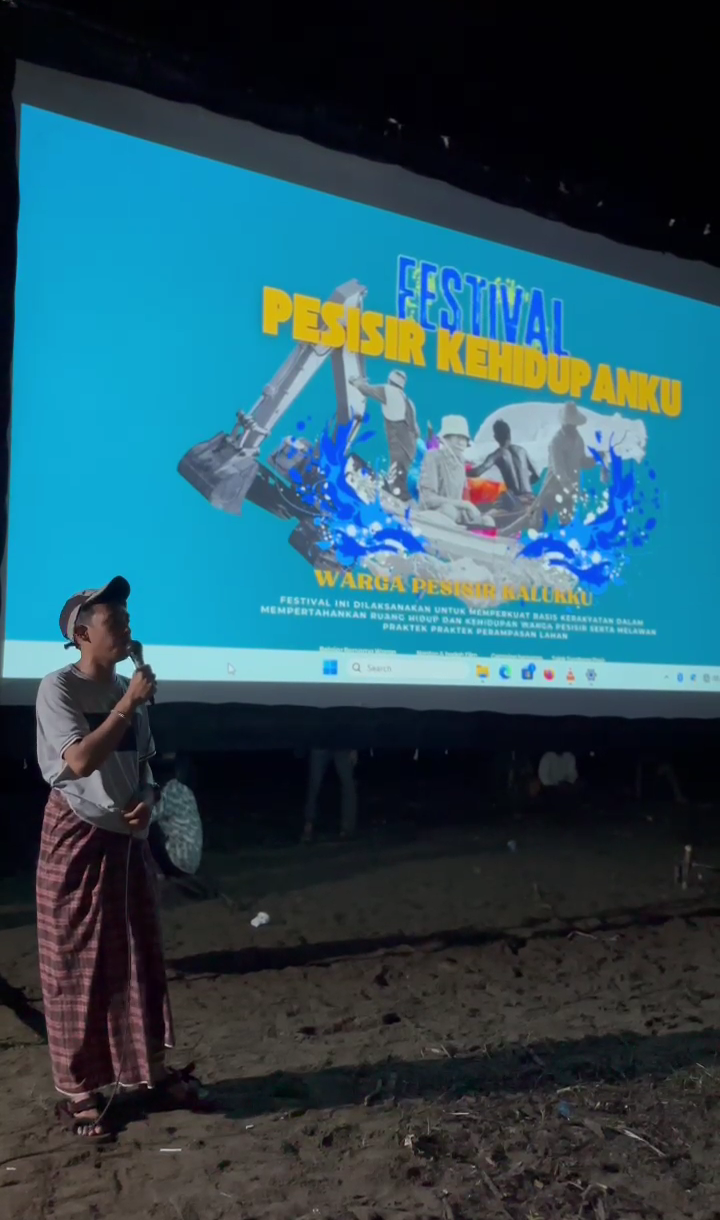Turut meramaikan Festival Rakyat pesisir, Fppi Mamuju nyatakan tetap konsisten membersamai warga dari ancaman tambang pasir